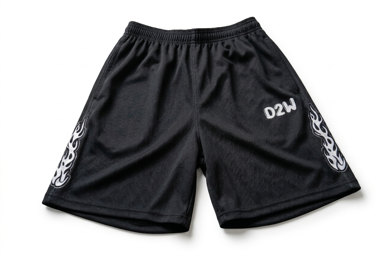 black D2W shorts