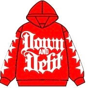 Rose red down and debt starface hoodie