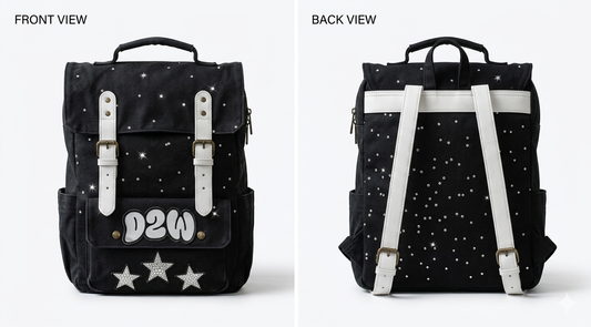 D2W rhinestones Bookbag