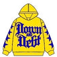 Down and debt hoodies